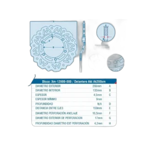 DISCO FRENO DEL TIPO FLOR 200XM